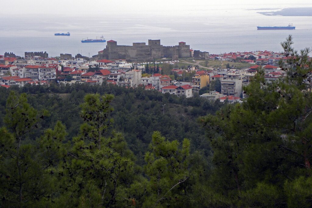 Eptapyrgion Fortress, Thessaloniki. By EntaXoyas, CC BY-SA 3.0, Wikimedia